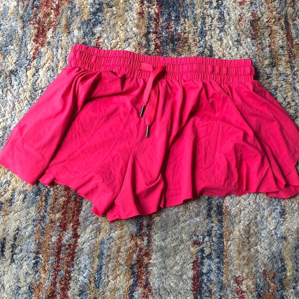 Liberty Pink Butterfly Shorts with Elastic Waistband